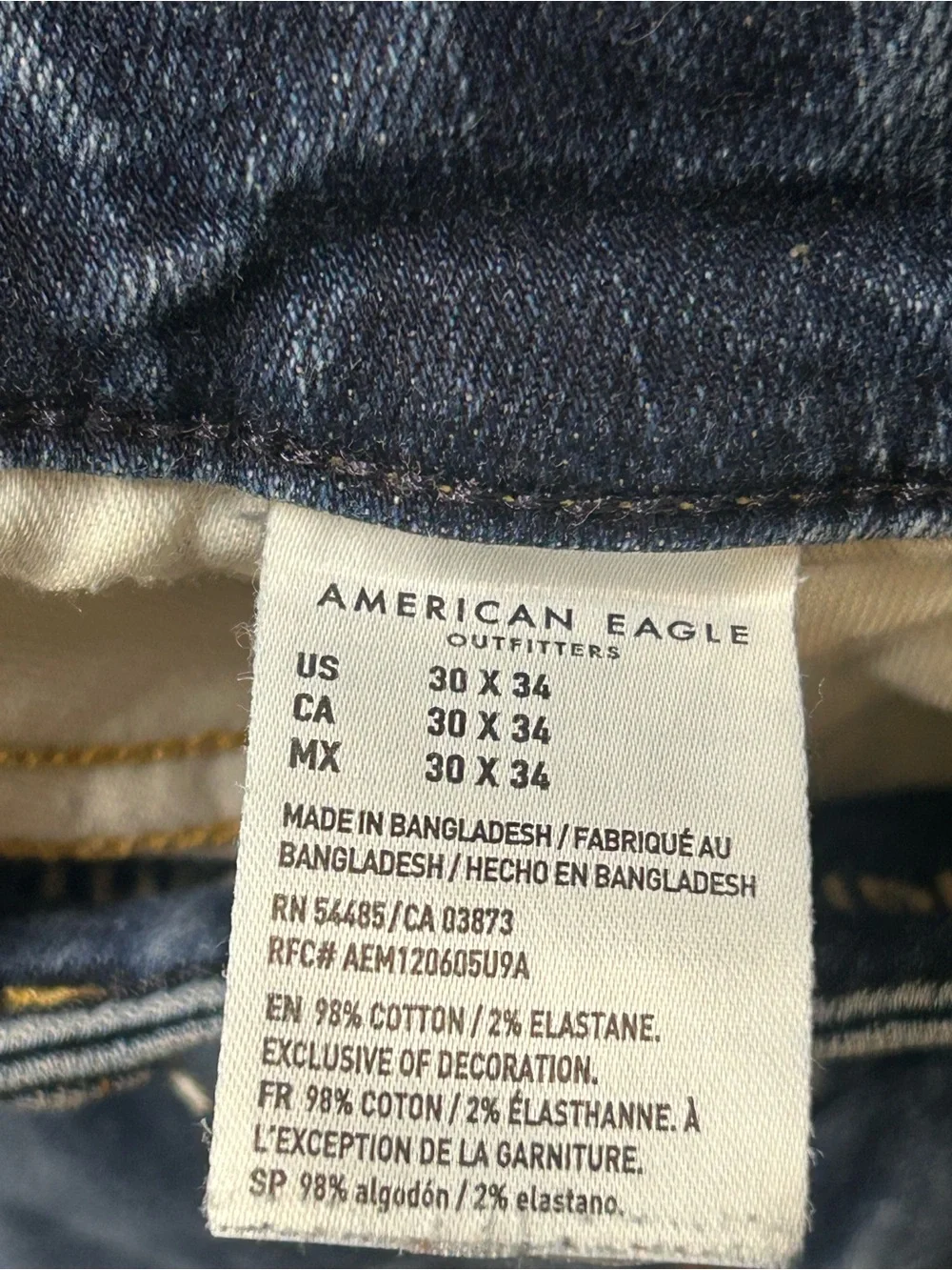 American Eagle Next Level Flex Original Straight Jeans Men’s Size 30x32